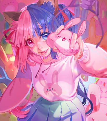 skeb half body - full color