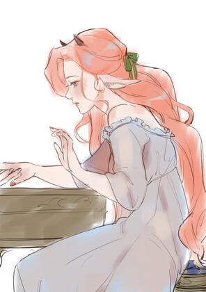 half body - soft sketch