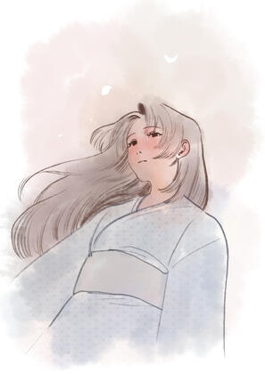 half body - soft sketch